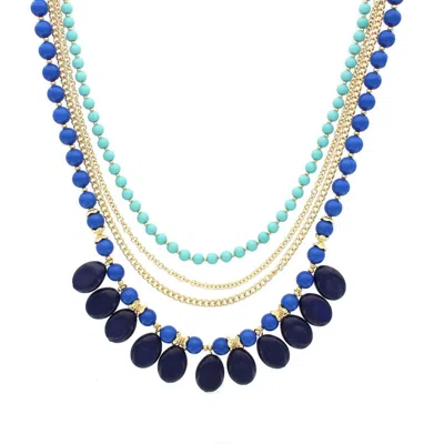 Olivia Welles Boldly Beaded Layered Necklace In Multi