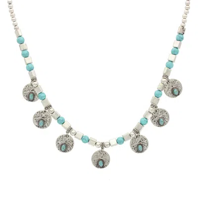 Olivia Welles Cadia Resin Shaker Necklace In Purple
