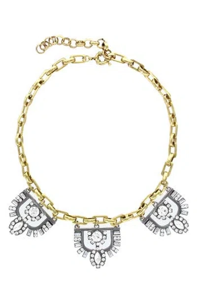 Olivia Welles Camila Deco Necklace In Gold