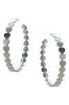 Olivia Welles Cammie Heart Hoop Earrings