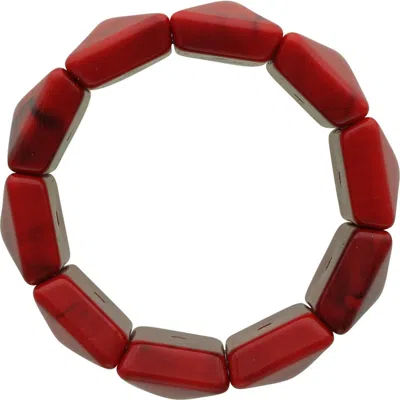 Olivia Welles Cammie Resin Stretch Bracelet In Multi