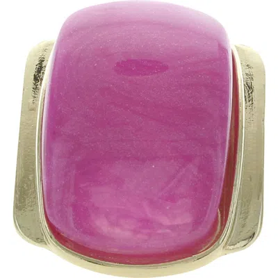 Olivia Welles Candy Cocktail Ring In Gold