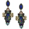 Olivia Welles Carnival Statement Drop Earrings In Metallic