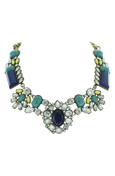 Olivia Welles Catherine Collar Necklace In Green