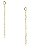 Olivia Welles Chain Drop Earrings In Gold
