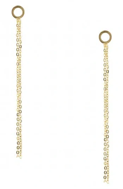 Olivia Welles Chain Drop Earrings In Gold