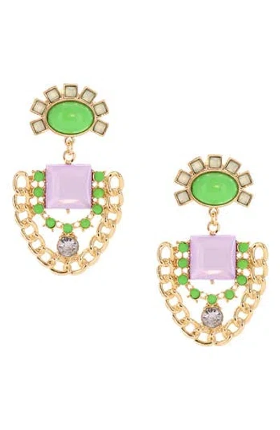 Olivia Welles Chic Chain Drop Earrings