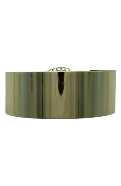 Olivia Welles Chunky Choker Necklace In Green