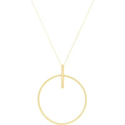 Olivia Welles Circle Pendant Necklace In Gold