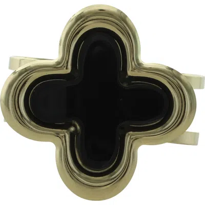 Olivia Welles Clover Cuff Bracelet In Multi