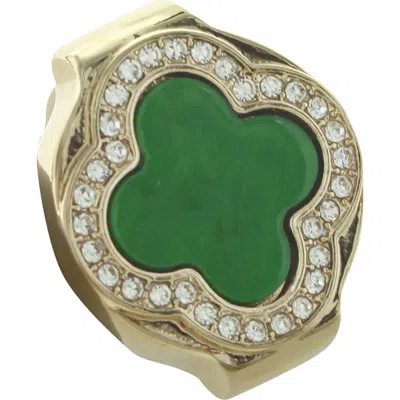Olivia Welles Clover Ring In Gold