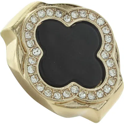 Olivia Welles Clover Ring In Gold
