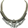 Olivia Welles Collage Statement Necklace In Green