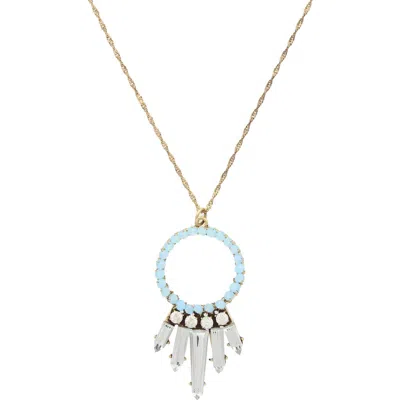 Olivia Welles Corinne Pendant Necklace In Multi