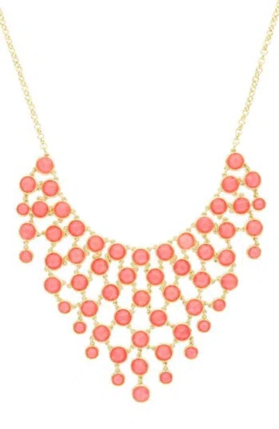 Olivia Welles Courtney Waterfall Statement Necklace In Neutral