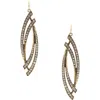 Olivia Welles Crystal Drop Earrings In Gold