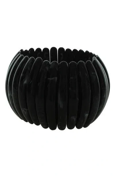 Olivia Welles Danni Stretch Bracelet In Black