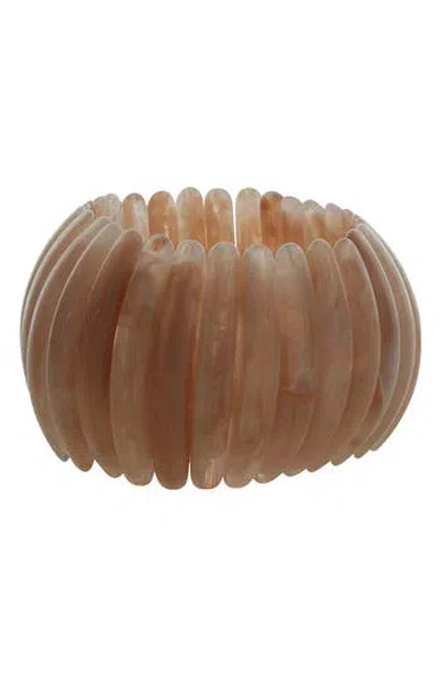Olivia Welles Danni Stretch Bracelet In Brown