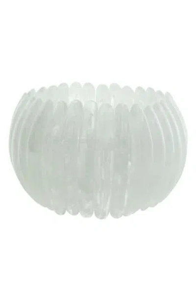 Olivia Welles Danni Stretch Bracelet In White