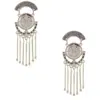 Olivia Welles Darcie Fringe Drop Earrings In Metallic