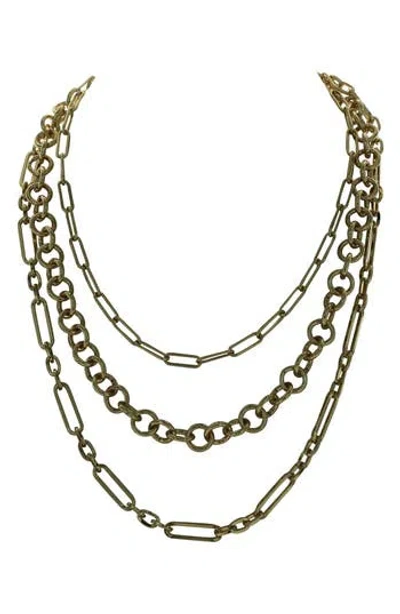 Olivia Welles Delyssa Mixed Chain Layered Necklace