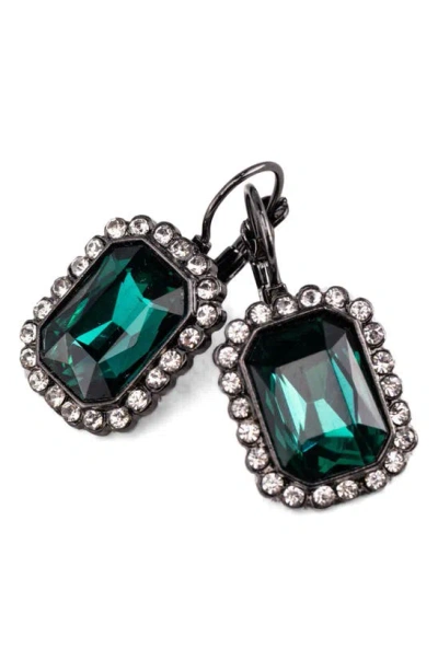 Olivia Welles Diana Drop Earrings In Green