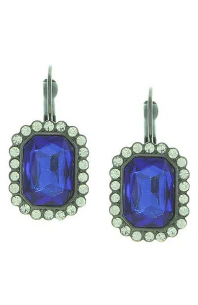 Olivia Welles Diana Drop Earrings In Blue