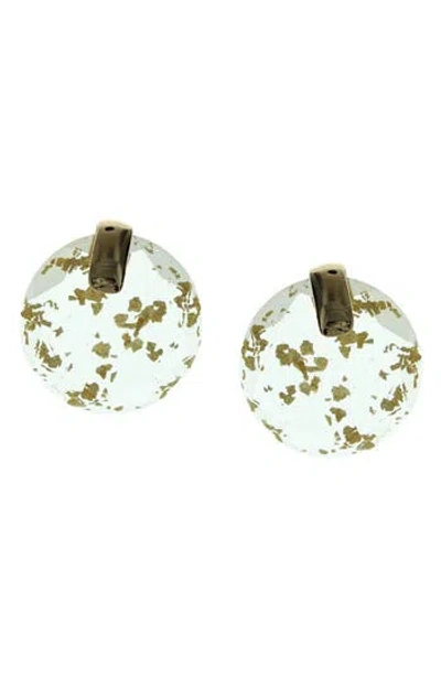 Olivia Welles Didi Cut Ice Stud Earrings In Multi