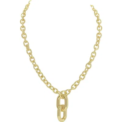 Olivia Welles Duo Pendant Necklace In Gold