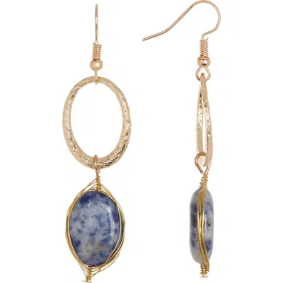 Olivia Welles Earth Stone Earrings In Multi