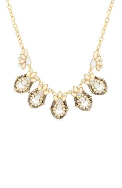 Olivia Welles Effie Detail Necklace In Gold