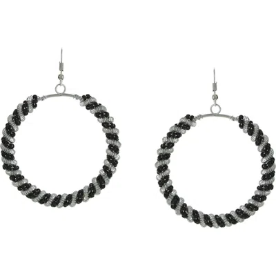 Olivia Welles Eira Twist Hoop Earrings In Multi