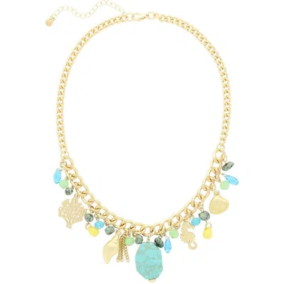 Olivia Welles Elora Charm Necklace In Gold