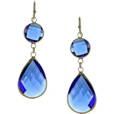 Olivia Welles Emmy Dangle Earrings In Blue