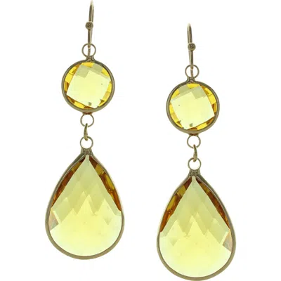 Olivia Welles Emmy Dangle Earrings In Green