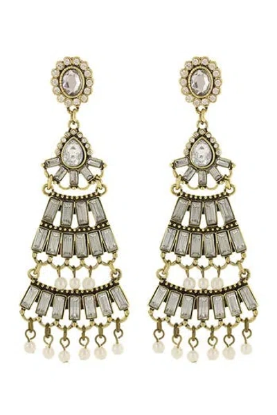Olivia Welles Everly Detail Earrings In Gold