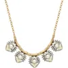 Olivia Welles Evianna Frontal Necklace In Gold