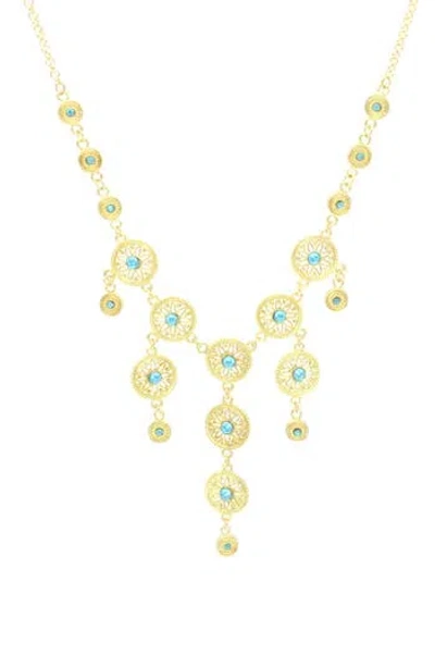 Olivia Welles Filagree Waterfall Necklace In Gold