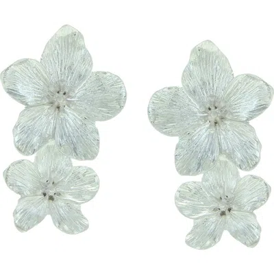 Olivia Welles Flora Drop Earrings In Metallic