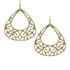 Olivia Welles Fond Of Filigree Drop Earrings In Gold