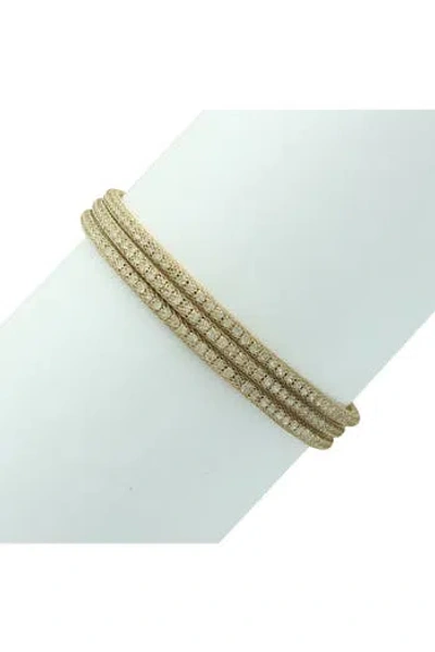 Olivia Welles Gabriela Multi Row Cuff Bracelet In Gold