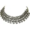 Olivia Welles Galia Multi-stone Collar Necklace In Gold-clear