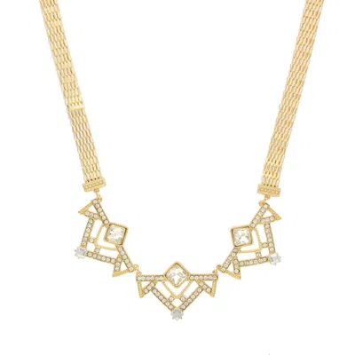 Olivia Welles Geometric Dazzle Necklace In Multi