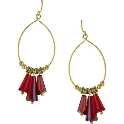 Olivia Welles Giana Teardrop Earrings In Multi