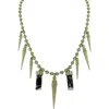 Olivia Welles Gold Plated Alternating Icicle Beaded Statement Necklace