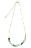 Olivia Welles Gold Plated Peyton Gradient Necklace In Metallic
