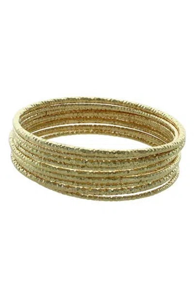 Olivia Welles Inaya Set Of 10 Bangle Bracelets