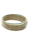 Olivia Welles Inaya Set Of 10 Bangle Bracelets