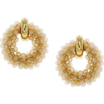 Olivia Welles Isadora Wreath Earrings In Gold