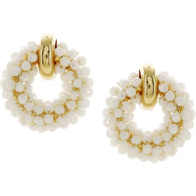 Olivia Welles Isadora Wreath Earrings In Gold